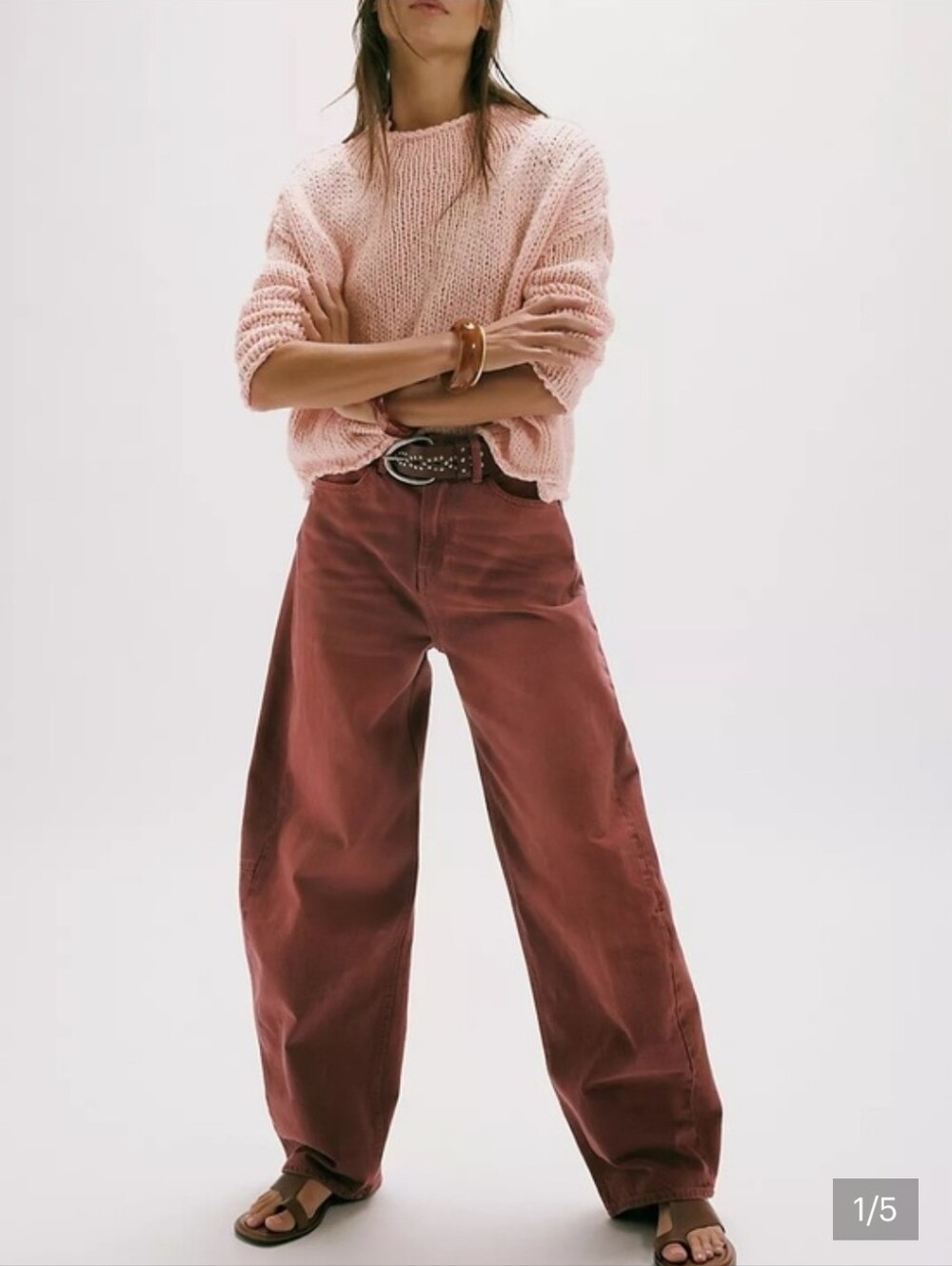 We The Free Bodie Arc Jeans In Sangria Size 32